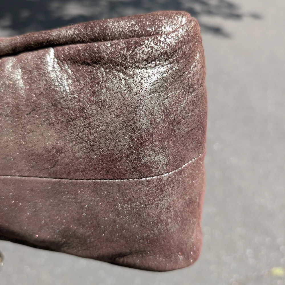 HOBO Fern Brown Metallic crossbody bag (New) - Picture 4 of 13